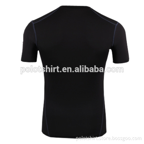 embroidery logo contrast color design cheap price compression wear